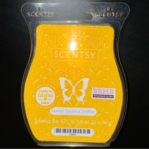 Scentsy Lemon Coconut Chiffon Wax Bar - Picture 2 of 4